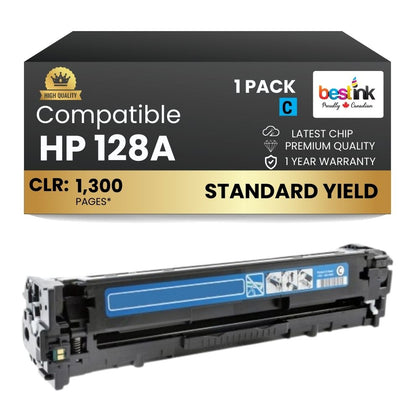 Compatible HP 128A CE321A Cyan Toner Cartridge