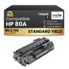 Compatible HP 80A CF280A Black Toner Cartridge (1 Pack)