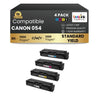 Cartouche de toner compatible CANON 054 BK/C/M/Y (lot de 4) rendement standard