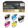 Brother LC3013XL Compatible Ink Cartridge BK/C/M/Y ( 5 Pack ) High Yield