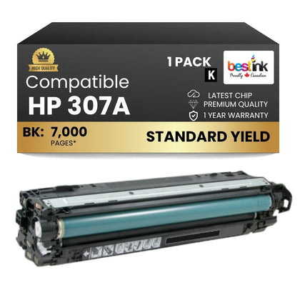 Compatible HP 307A CE740A Black Toner Cartridge