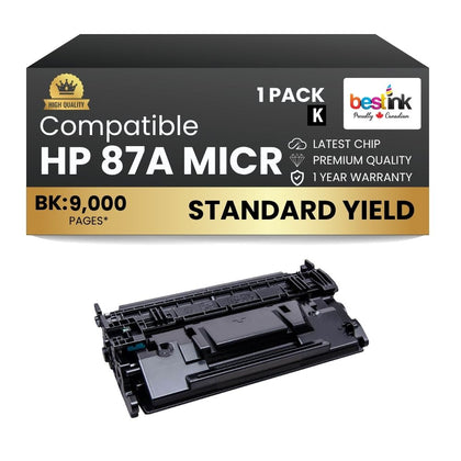 Compatible HP 87A CF287A MICR Black Toner Cartridge