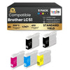 Brother LC51 Compatible Ink Cartridge BK/C/M/Y ( 5 Pack ) Standard Yield