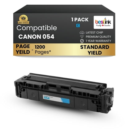 CANON 054 Compatible Toner Cartridge Cyan  ( 1 Pack ) Standard Yield