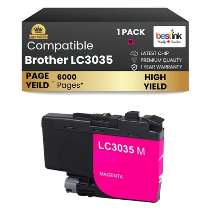 Brother LC3035 Compatible Ink Cartridge ( 1 Pack ) Magenta Ultra High Yield