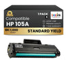 Compatible HP 105A W1105A Black Toner Cartridge Standard Yield (1 Pack)