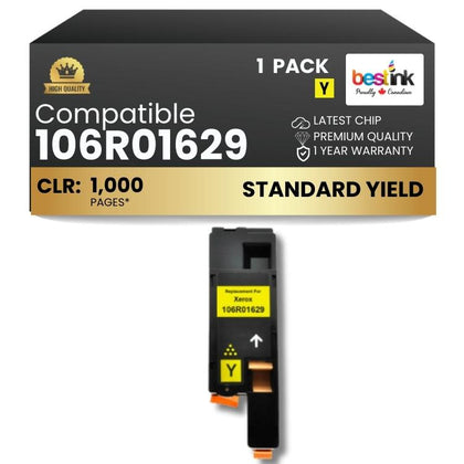 Compatible Xerox 106R01629 Yellow Toner Cartridge 1 Pack