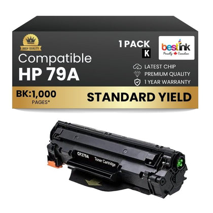 Compatible HP 79A CF279A Black Toner Cartridge (1 Pack)