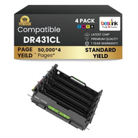 Brother DR431CL Drum Unit BK/C/M/Y ( 4 Pack ) Standard Yield