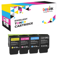 Compatible Lexmark C231HK0 - C231HC0 - C231HM0 - C231HY0 Toner Cartridge Combo Pack