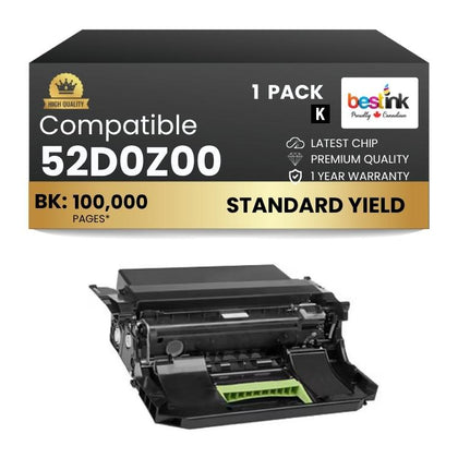 Compatible Lexmark  52D0Z00 Black Toner 1 Pack