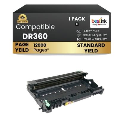 Compatible Brother DR360 Drum ( 1 Pack) Black