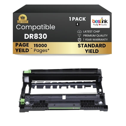 Brother DR830 Compatible Drum Unit Black Standard Yield ( 1 Pack )