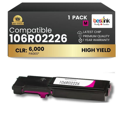 Cartouche de toner noir compatible Xerox 106R01630, 1 paquet