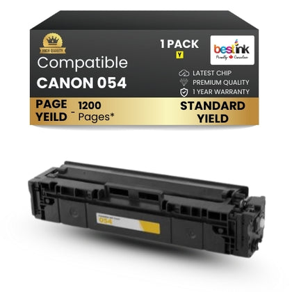 CANON 054 Compatible Toner Cartridge Yellow ( 1 Pack ) Standard Yield