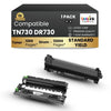 Brother Compatible TN730 DR730 Toner & Drum Combo ( 1 Pack)