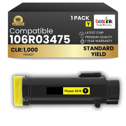 Compatible Xerox 106R03475 Yellow Toner Cartridge High Yield 1 Pack