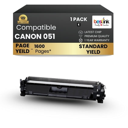 CANON 051 Compatible Toner Cartridge Black ( 1 Pack ) Standard Yield