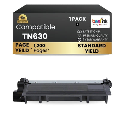 Brother TN630 Compatible Black Toner Cartridge Standard Yield (1 Pack)