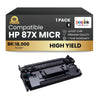 Compatible HP 87X CF287X MICR Black Toner Cartridge