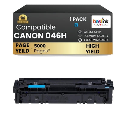 Canon 046H Comaptible Toner Cartridge Cyan ( 1 Pack ) High Yield