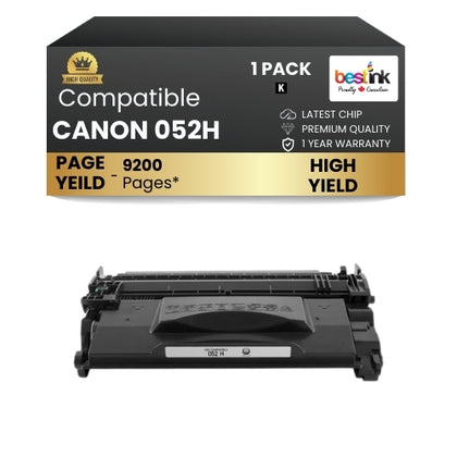 CANON 052H Compatible Toner Cartridge Black (1 Pack ) High Yield