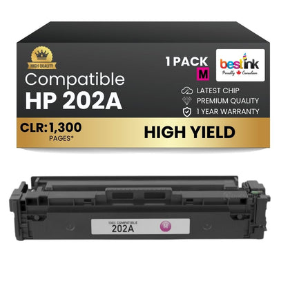 Compatible HP 202A CF503A Magenta Toner Cartridge