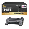 Compatible HP 64X CC364X Black Toner Cartridge High Yield (1 Pack)