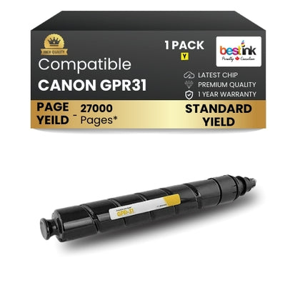 Canon GPR31 Compatible Toner Cartridge Yellow ( 1 Pack ) Standard Yield