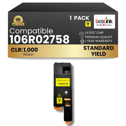 Cartouche de toner noir compatible Xerox 106R01630, 1 paquet