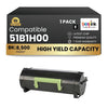 Compatible Lexmark  51B1H00 Black Toner 1 Pack