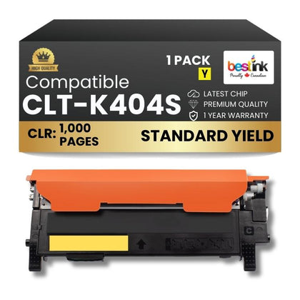 Compatible Samsung CLT-K404S Yellow 1 Pack