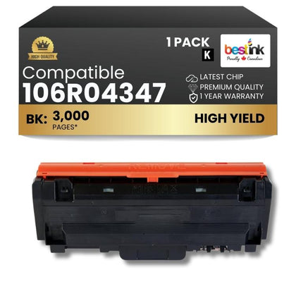 Compatible Xerox 106R04347 Black Toner Cartridge High Yield  1 Pack