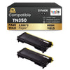 Brother TN350 Compatible Black Toner Cartridge - High-Yield ( 2 Pack )