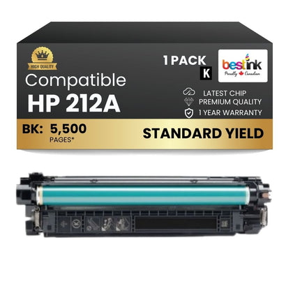 Compatible HP 212A W2120A Black Toner Cartridge Standard Yield
