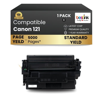Canon 121 Compatible Toner Cartridge Black ( 1 Pack ) Standard Yield