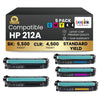 Compatible HP 212A Toner Cartridge Standard Yield BK/C/M/Y (5 Pack)
