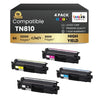 Brother TN810xl Toner Cartridge BK/C/M/Y ( 4 Pack ) High Yield
