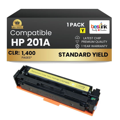 Compatible HP 201A CF402A Yellow Toner Cartridge