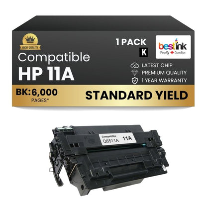 Compatible HP-11A-Q6511A Toner Cartridge (1 Pack)