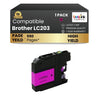 Brother LC203 Compatible Ink Cartridge Magenta ( 1 Pack ) High Yield