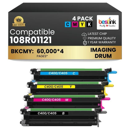 Compatible Xerox 108R01121 Imaging Drum Combo BK/C/M/Y 4 Pack