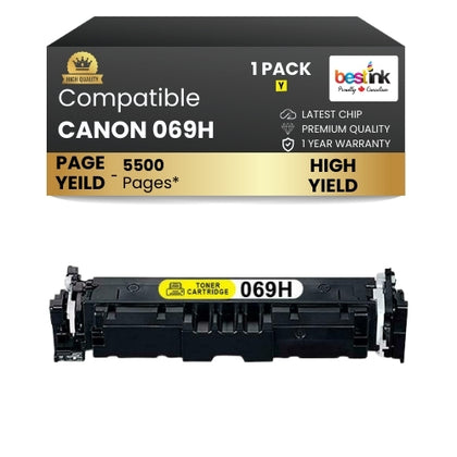 CANON 069H Compatible Toner Cartridge Yellow ( 1 Pack ) High Yield