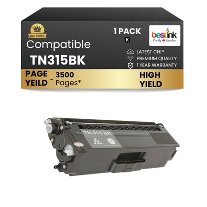 Brother TN-315 Compatible Black Toner Cartridge High Yield