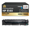 Compatible HP 414X W2021X Cyan Toner Cartridge Combo High Yield - With Chip