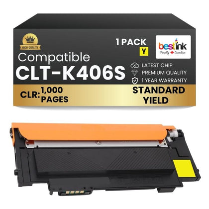 Compatible Samsung CLT-K406S Yellow Toner 1 Pack