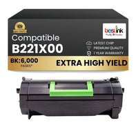 Compatible Lexmark B221X00 Black Toner Cartridge