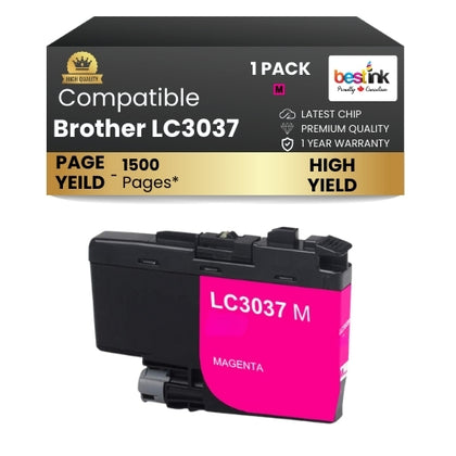 Brother LC3037XXL Compatible Ink Cartridge Magenta ( 1 Pack ) Super High Yield