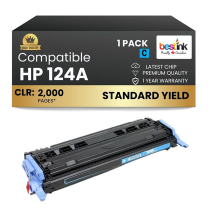 Compatible HP 124A Q6001A Cyan Toner Cartridge