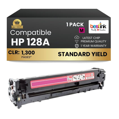 Compatible HP 128A CE323A Magenta Toner Cartridge